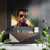 Fight Club Brushed Aluminum Dibond Wall Art.